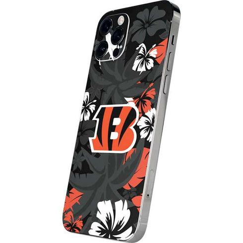 NFL Cincinnati Bengals Tropical Print iPhone 12 Pro Skin